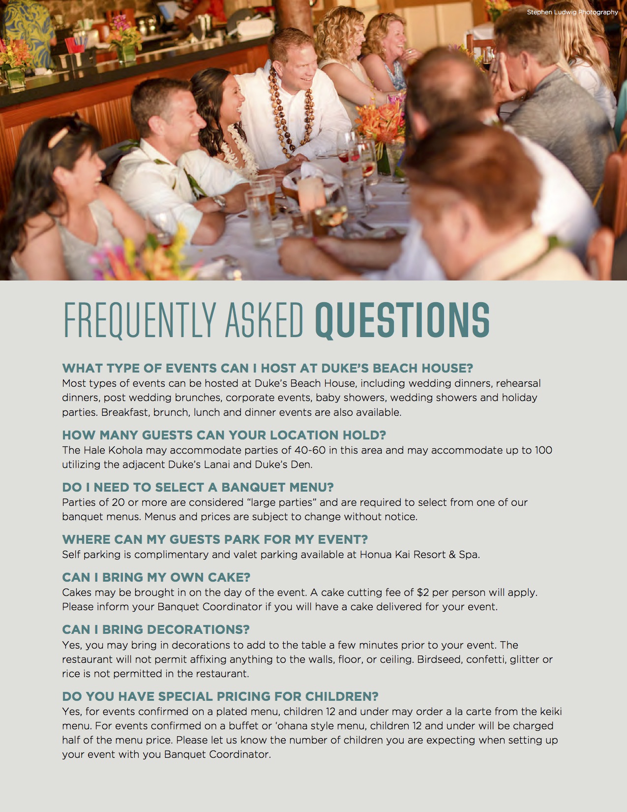 FAQ section Duke's Maui