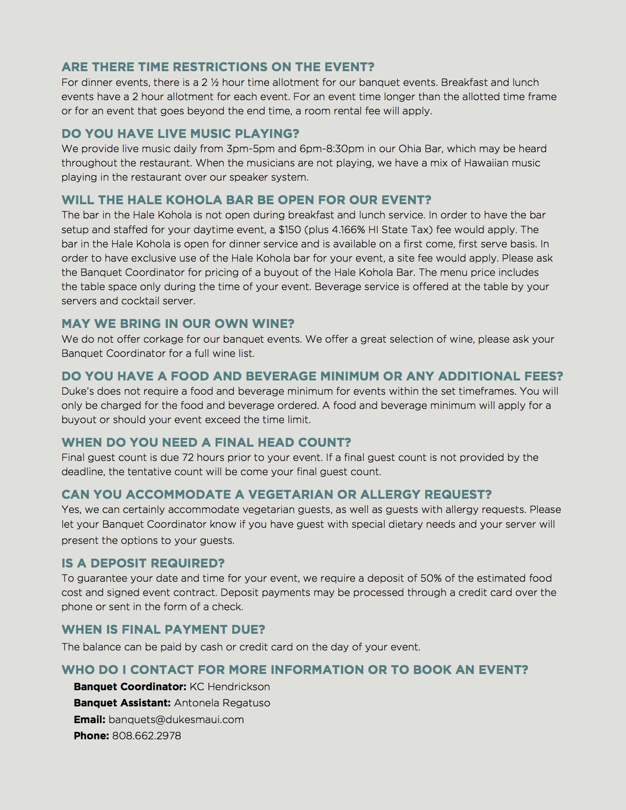 Frequently asked questions page