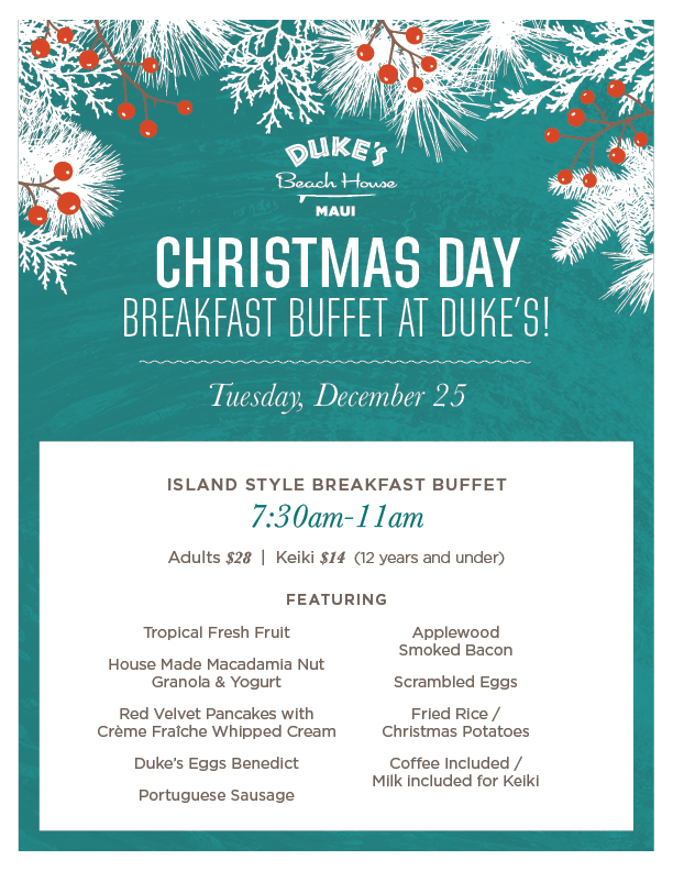 Christmas Breakfast Buffet Duke's Restaurants