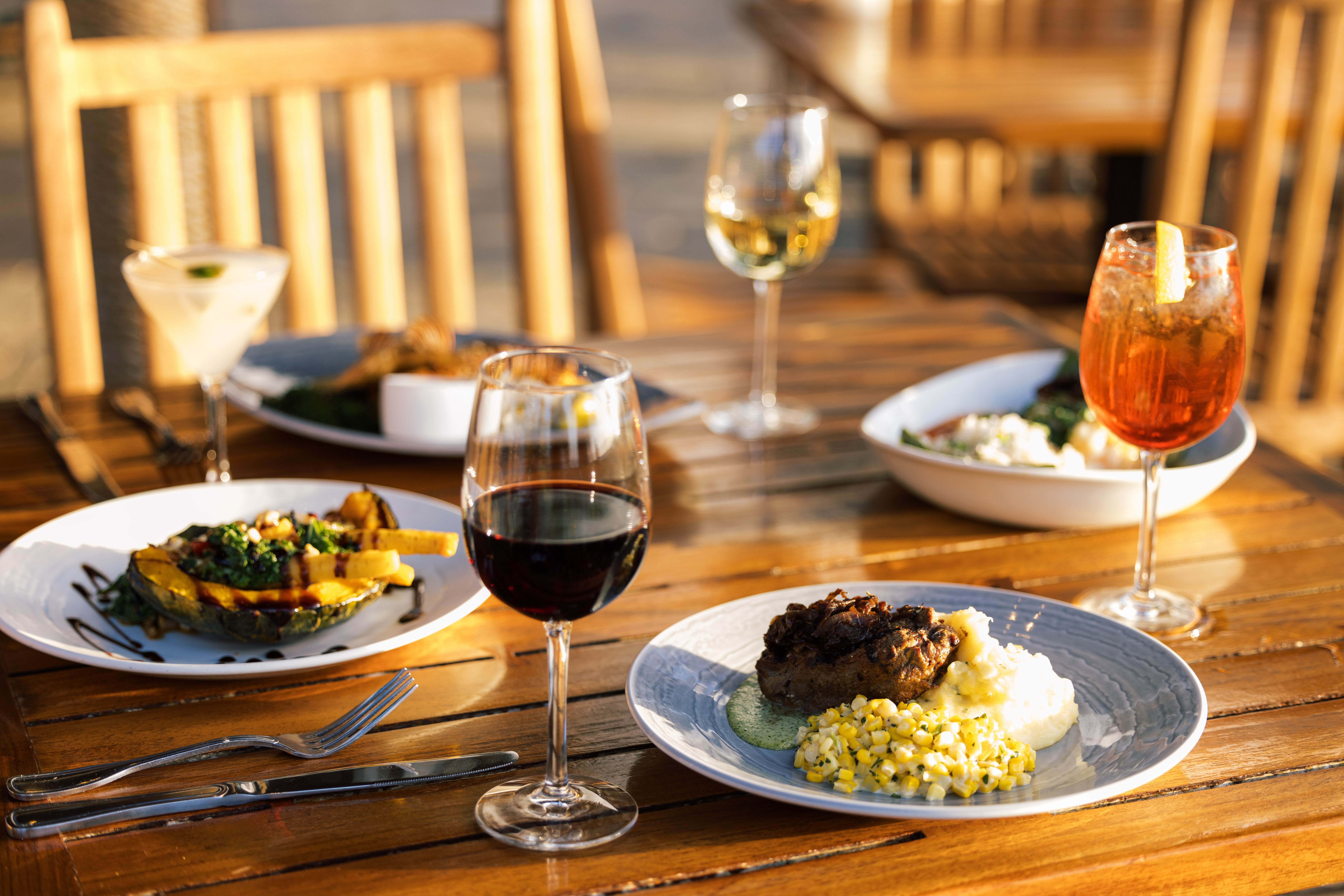 steak dinner plate