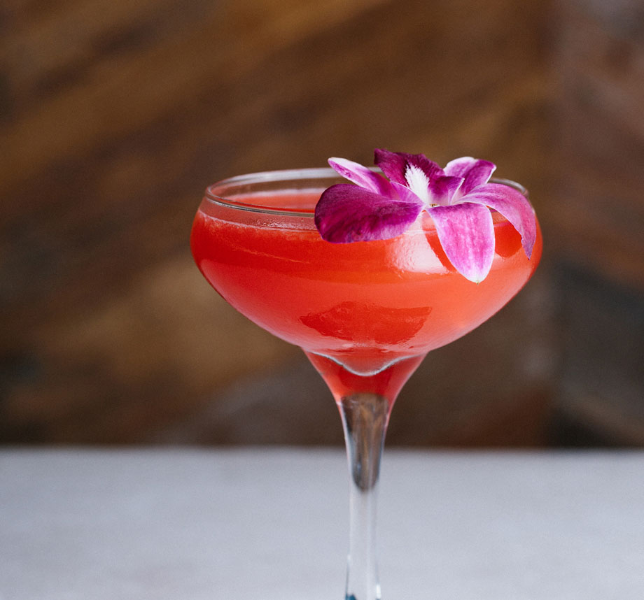 pink cocktail